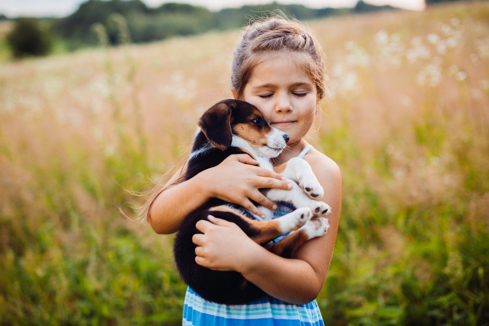 ittle-girl-holds-a-puppy-on-her-arms